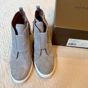 Paolo Gray Felicia suede High-Top Sneakers